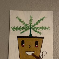 Weed Pot Painting 8x 10in
