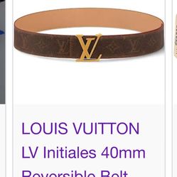 Louis Vuitton Initials Belt