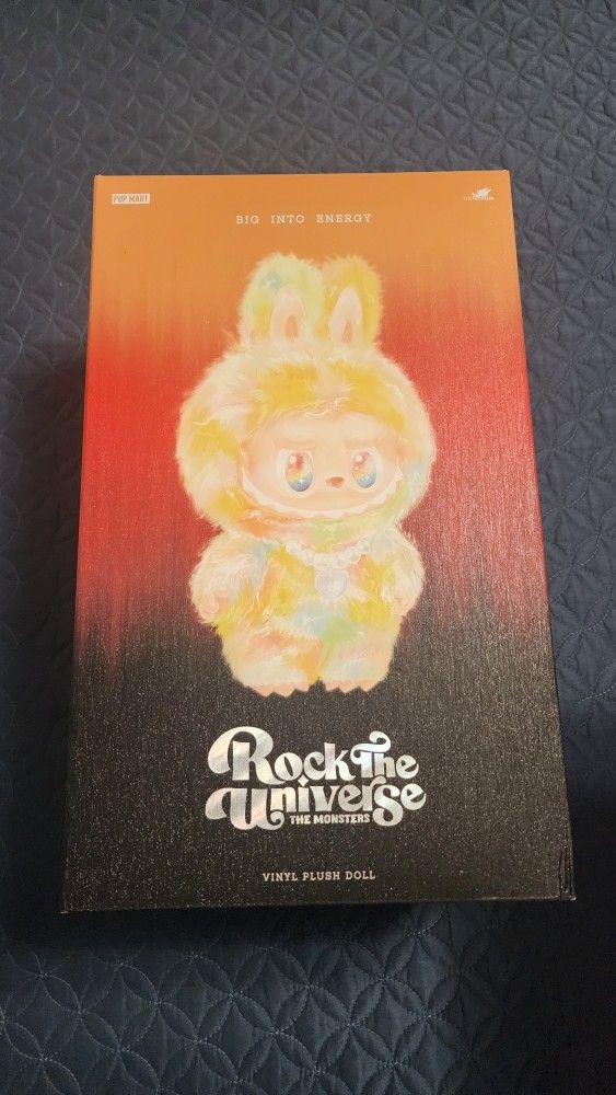 Pop Mart Labubu The Monsters Big into Energy Series Rock The Universe Vinyl Plush Doll