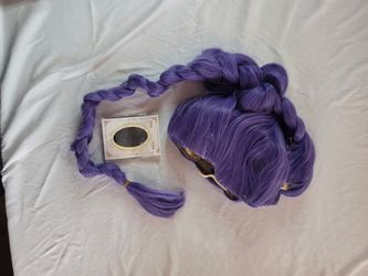 Purple Cosplay Wig with Braid