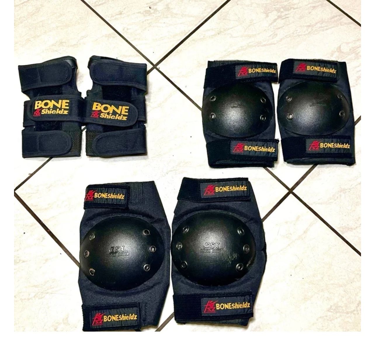 New - Black Bone Shields knee pads and elbow pads set