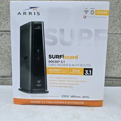 Arris Cable Modem And Wifi Router NEW $80 FIRM