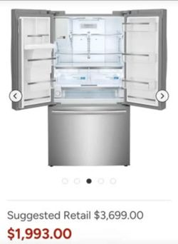 Refrigerator-Frigidaire Gallery 22.6 Cu. Ft. Counter Depth French Doors