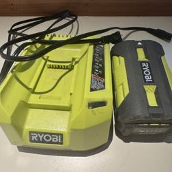 Ryobi Lithium Battery And Charger