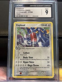 Pokémon TCG Exploud EX Emerald 3/106 Holo Holo Rare - CGC 9.