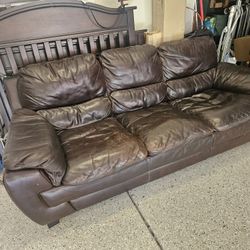 Leather Couch & Love Seat