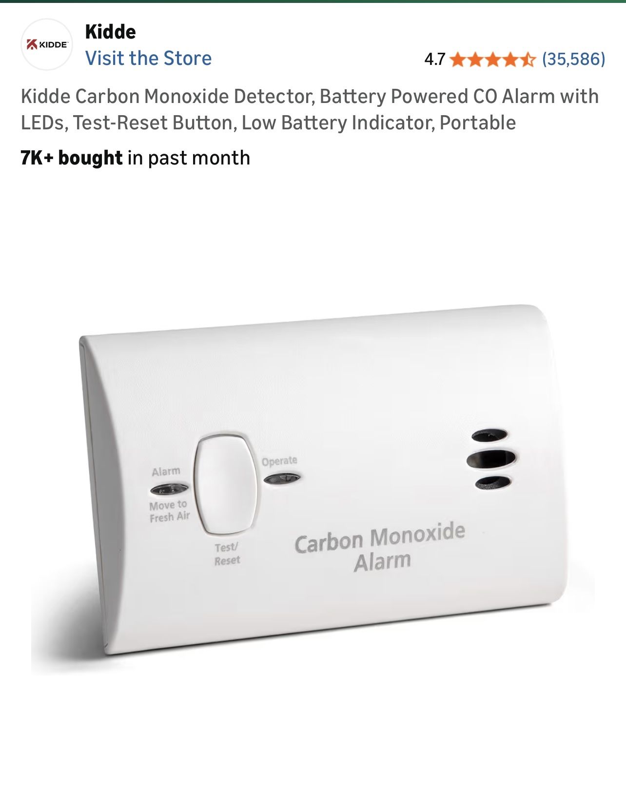 Carbon Monoxide Alarm