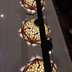 Eleganta Pool Table Light Lamp Stained Glass Look