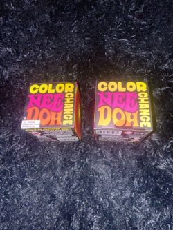 NeeDoh Bundle Lot of 2 Color Change Cube Brand New In Box