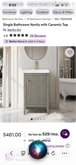 NEW 20 inch vanity