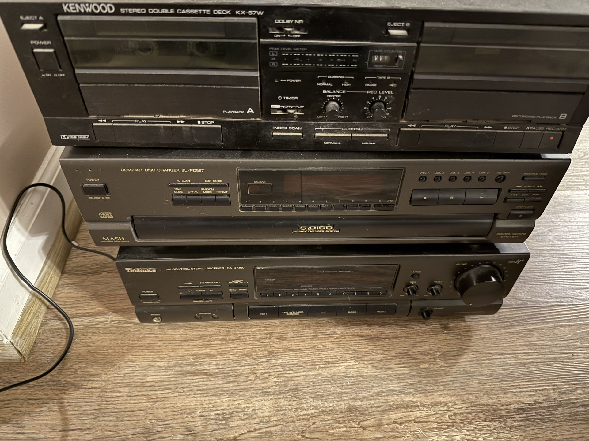 Ken Wood .technics ,stereo Classic Works Great.
