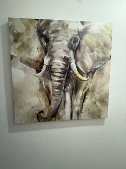 Elephant painting 39x39