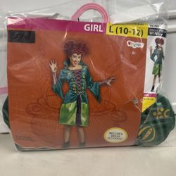 Girls L 10-12 Hocus Pocus Disguise “WINI” Costume Halloween Party 