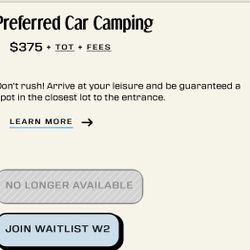 Coachella Weekend 2 Preferred Car Camping $400