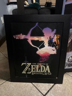 Legend of Zelda Breath of the Wild Framed Poster