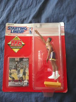 " Starting Lineup 1995 Karl Malone Action Figure "