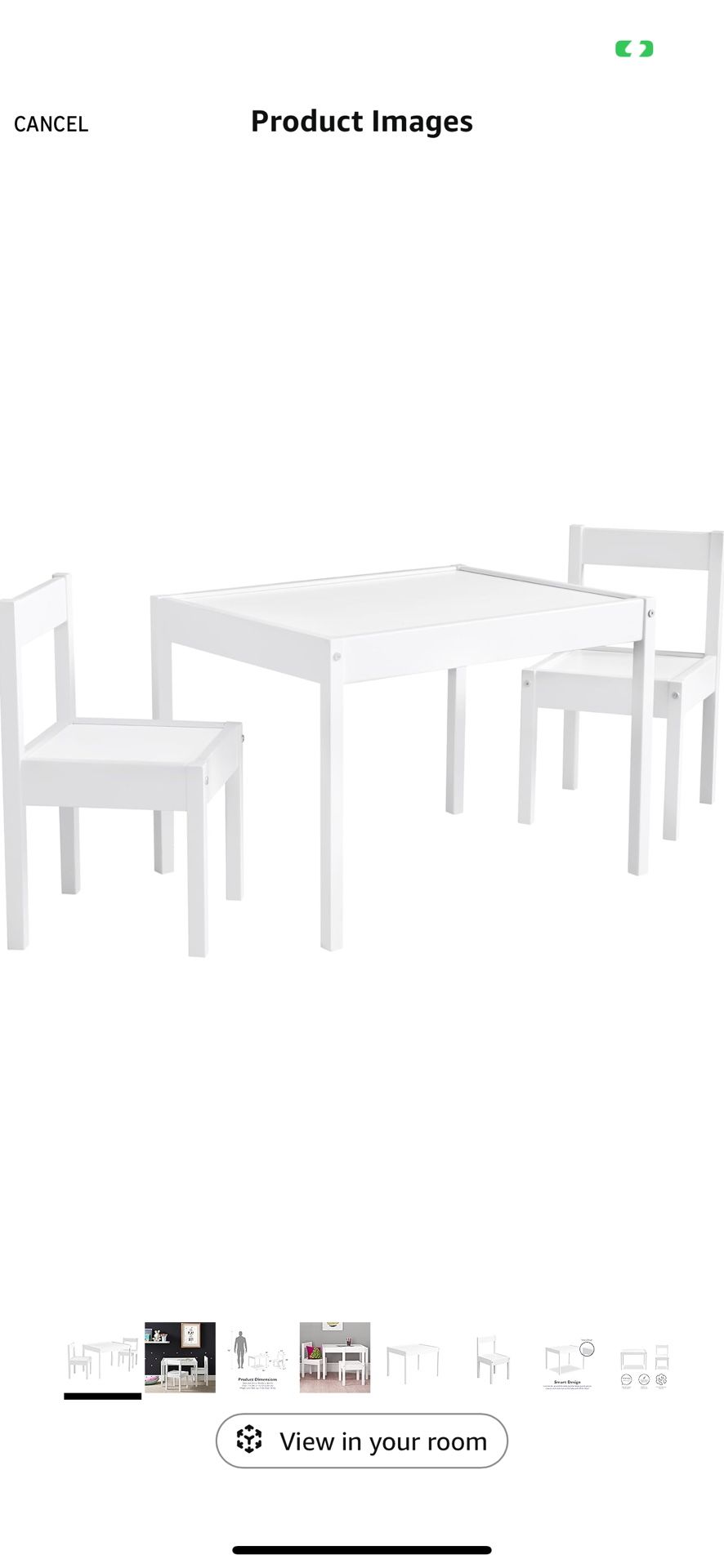 2 Set Infant Table And Chair Wood White $50 Each Set 