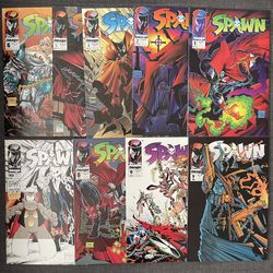 SPAWN Bundle of 9 Comics! #1,2,3,5,6,7,8,9,10 First Al Simmons, Angela, Cyan NM