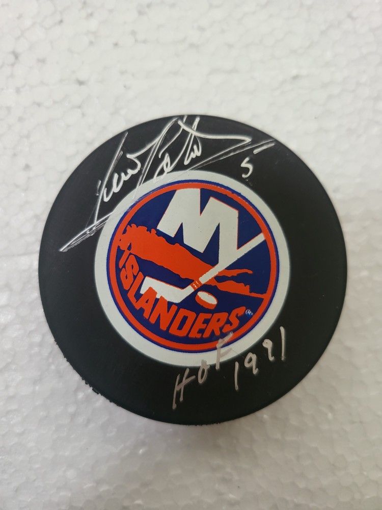 Denis Potvin signed puck