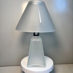 Vintage Provo Craft Frosted Glass Lamp – Unpainted Customizable Home Decor Kit