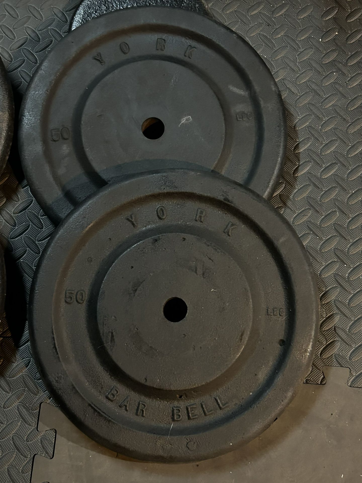 Vintage YORK Barbell Plates