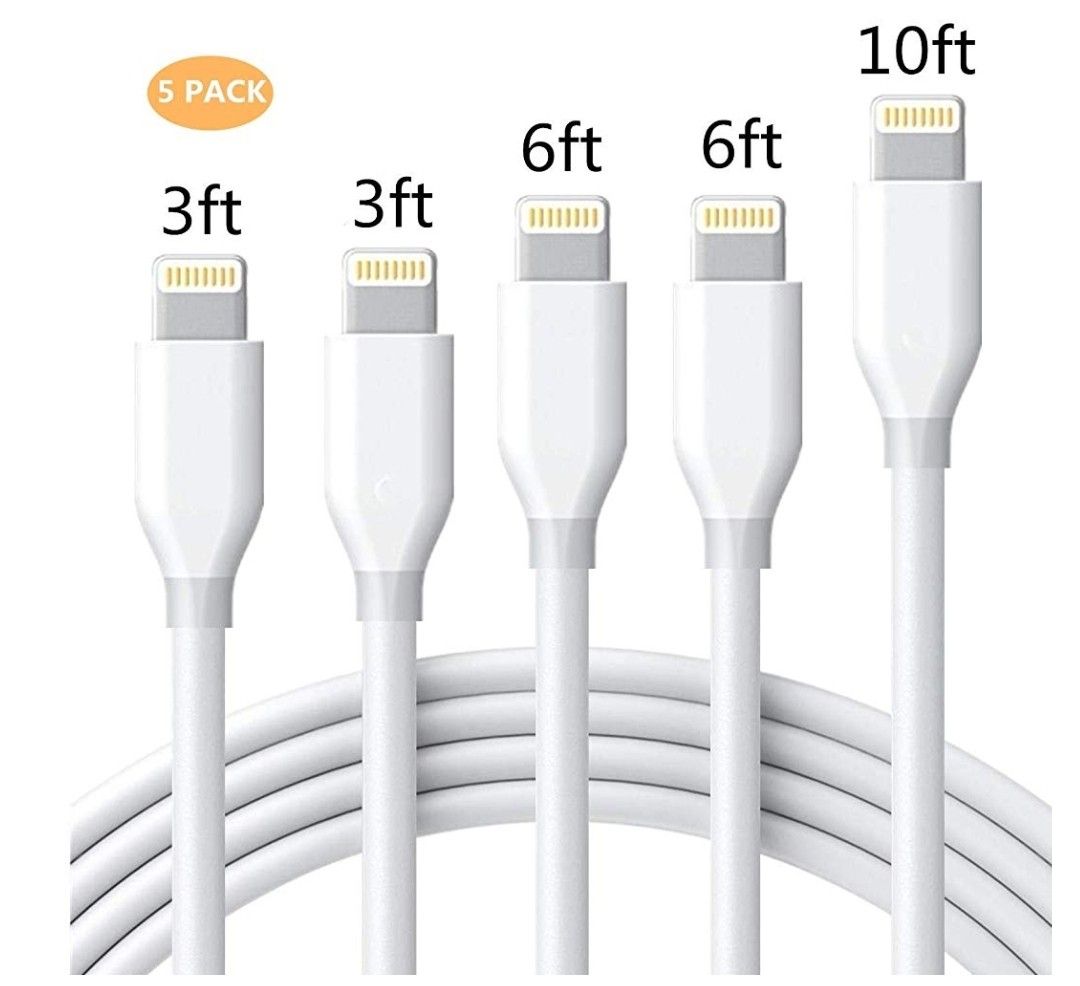 IPHONE & IPAD CHARGERS PACK OF 5