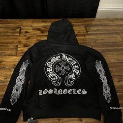 Black chrome hearts hoodie