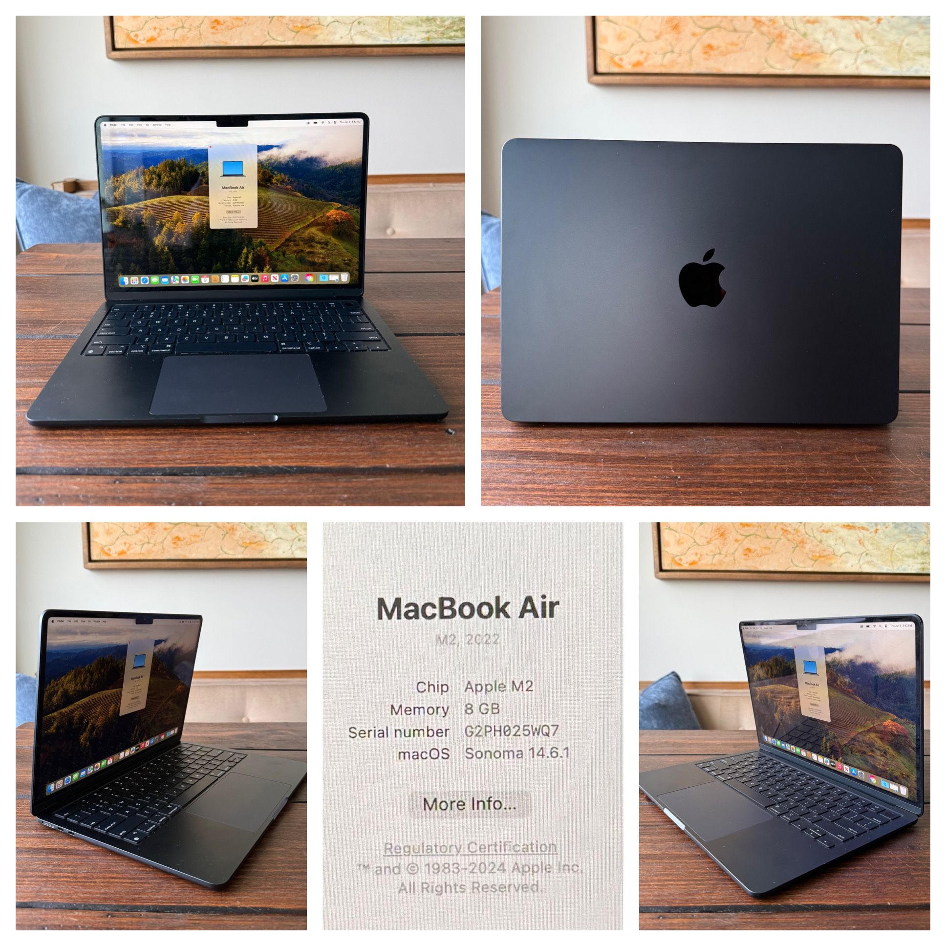 Like NEW M2, AppleCare, 8gb, 256gb, Apple MacBook Air, Office 2019