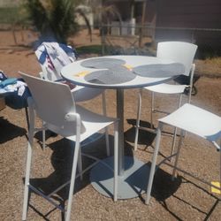 White Round Table 