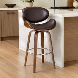 Armen Living Solvang Swivel Counter Stool