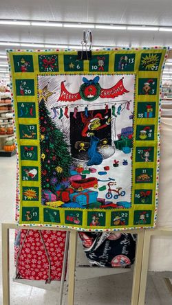 The Grinch Christmas Advent Calendar Wall Hanging