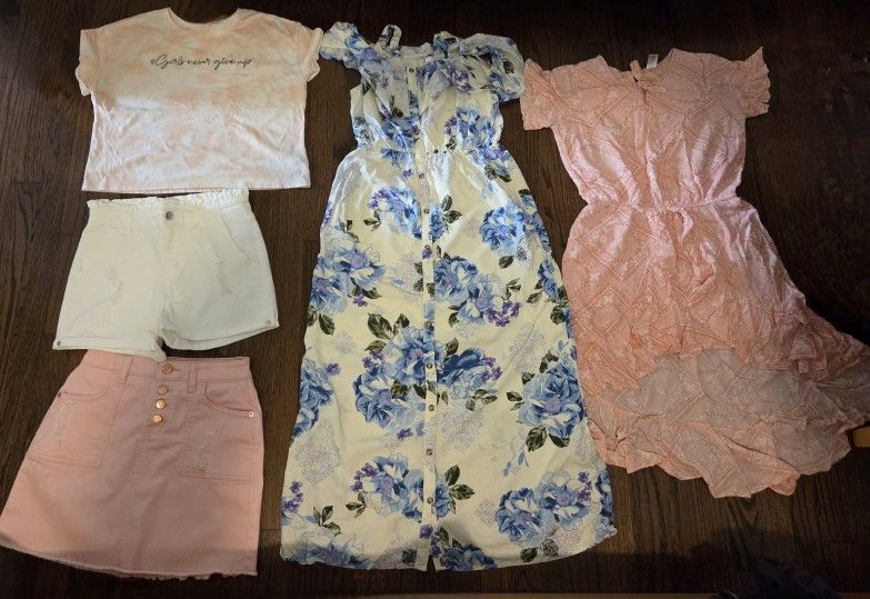 Girl's Summer Clothes Bundle of 5, 14(12-14 Years)