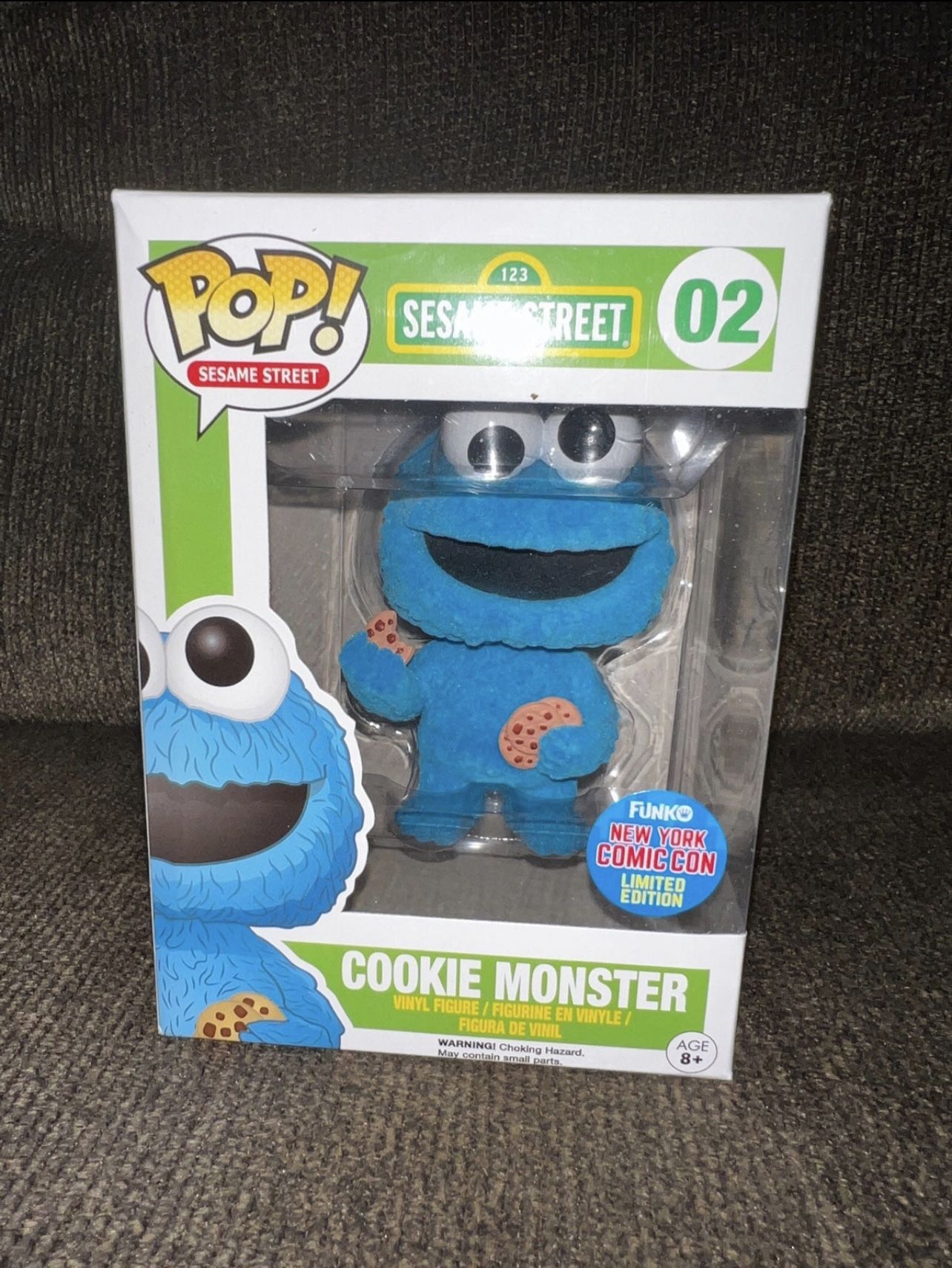 Sesame Street Cookie Monster NYCC flocked funko