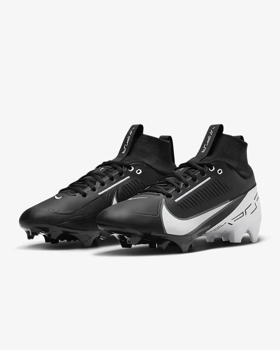 Nike Vapor Edge Pro 360 Football Cleats Mens SZ 9 Black White New DA5456-001
