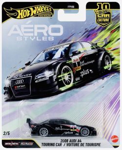 Hot Wheels Car Culture Aero Styles 2008 Audi A4 Touring Car Black