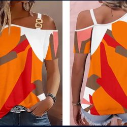 Casual Chain Strap Top 