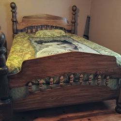 Bed And Nightstand 