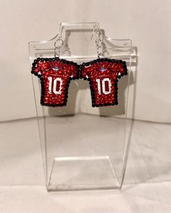 Arizona Cardinals mini jersey earrings