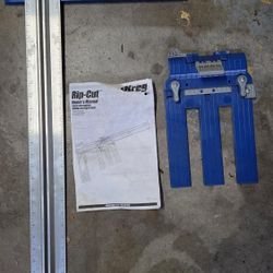 Kreg Rip-Cut Aluminum 30.88 in. L X 2.5 in. H X 8.75 in. W Saw Edge Guide Blue/Silver 1 pc