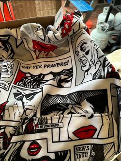 Comic Book Print Hoodies