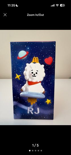 NIB McDonald’s BT21 BTS Happy Meal Toy - RG (Jin)