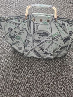 100 Dollar Bill Print Handbag