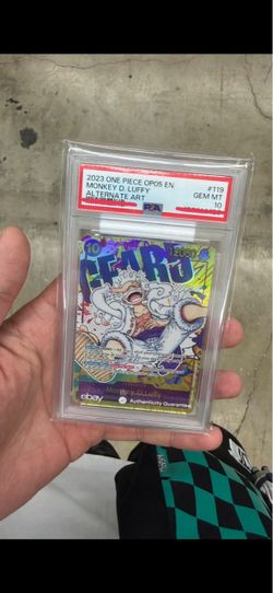 One Piece TCG Monkey D. Luffy SEC Alt Art OP05-119 PSA 10