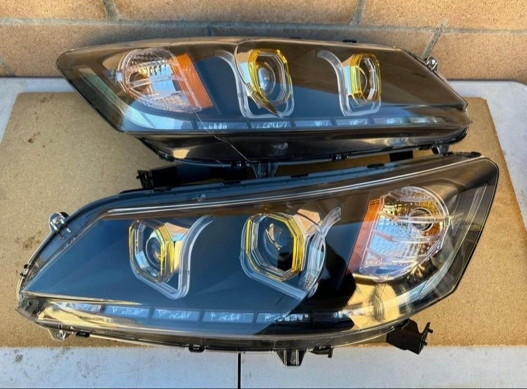13-15 HONDA ACCORD SEDAN LED HEADLIGHTS FAROS CALAVERAS MICAS LUCES