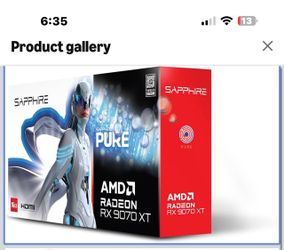 Sapphire Pure AMD Radeon RX 9070 XT Gaming OC 16GB Dual HDMI/Dual DP