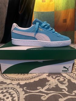 Blue Puma Suedes