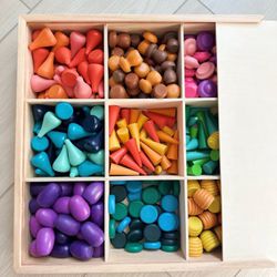 324pcs mandala full kit/ loose parts/ Montessori Toys/ Homeschool/Kidstoys