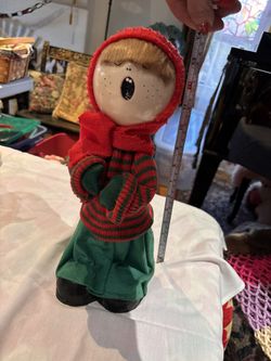 Christmas decoration vintage 1985 Caroling Kids by Sandra Hasson