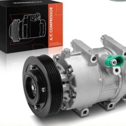 AC Compressor w/ DVE16N Compressor for Kia Sportage 2017 2.0L 2.4L To 01-03-2017