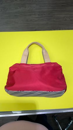 Vintage Burberry Red Nova Nylon Bag